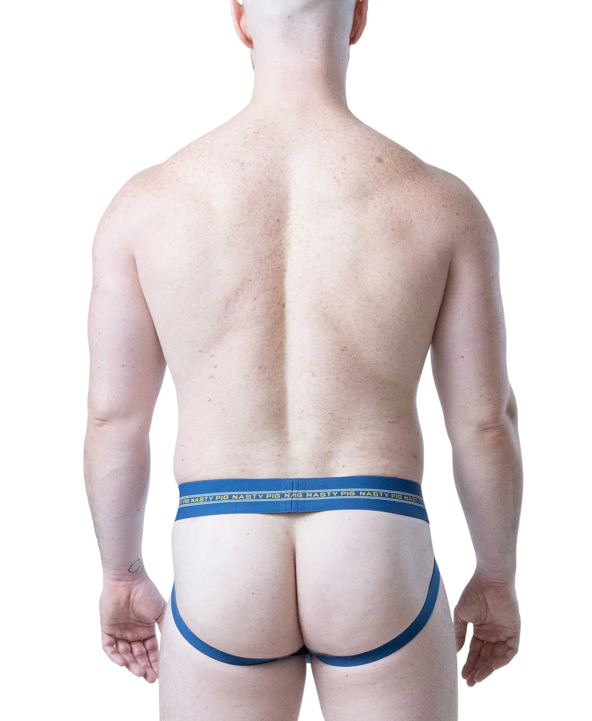 Nasty Pig Core Jockstrap 3.0 in Cadet Blue/Goldenrod/White