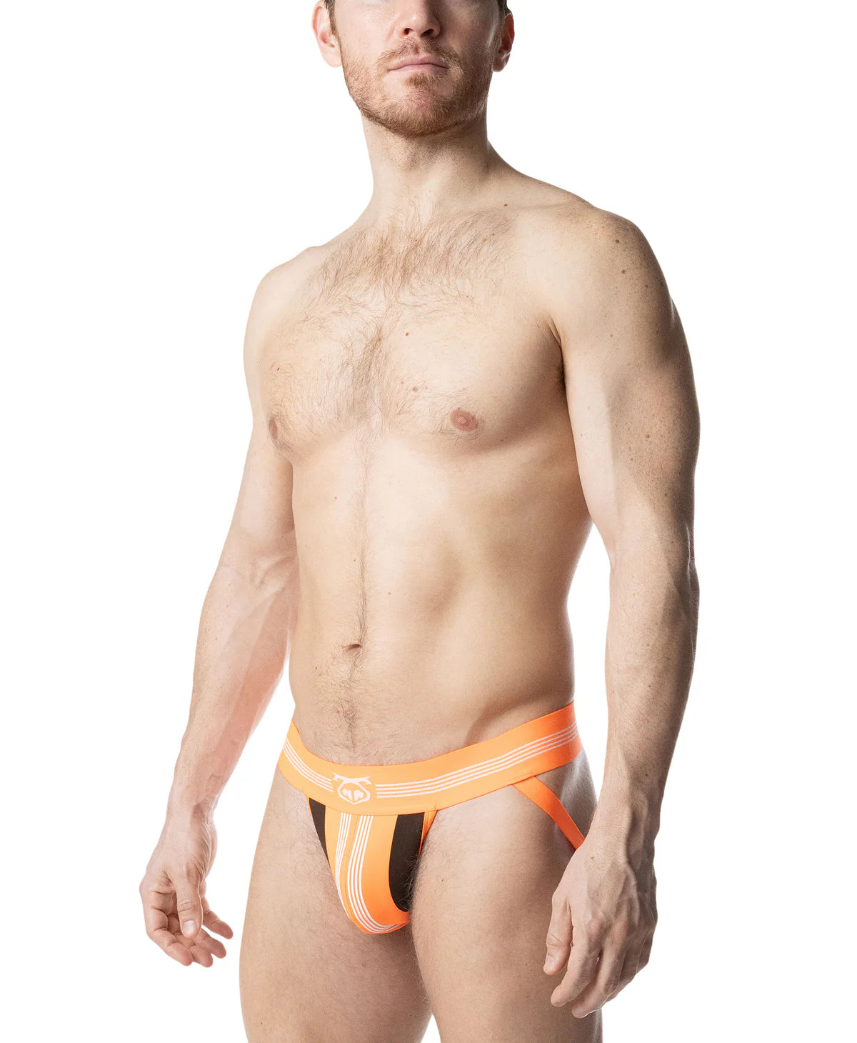 Nasty Pig Hyper Jock Strap - Vibrant Orange/White/Black