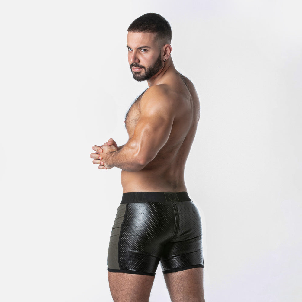 Locker Gear Punch Hole Boxer Brief with Detachable Pouch LK0128