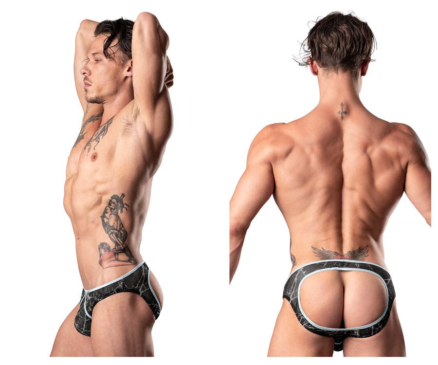 Male Power Marble Mesh Mini Moonshine Jock Brief 304-290