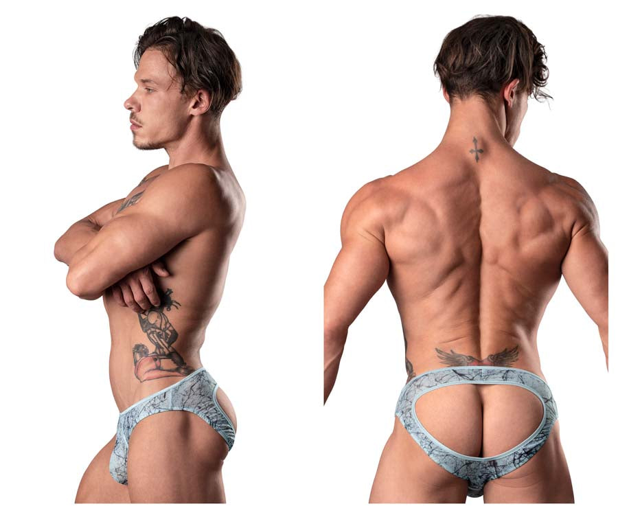 Male Power Marble Mesh Mini Moonshine Jock Brief 304-290