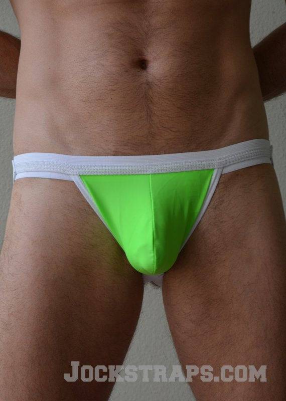 ActiveMan Neon Spandex Pouch Jockstrap with 1 1/4 Inch Waistband Activeman