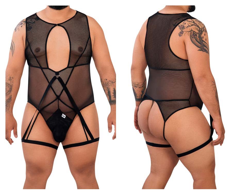 Candyman 99650 Mesh Bodysuit Color Black - Jockstraps.com