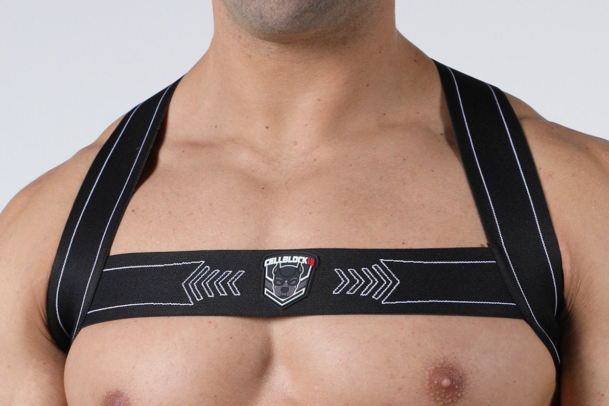 Cellblock 13 Kennel Club Spitfire Elastic Harness - Jockstraps.com