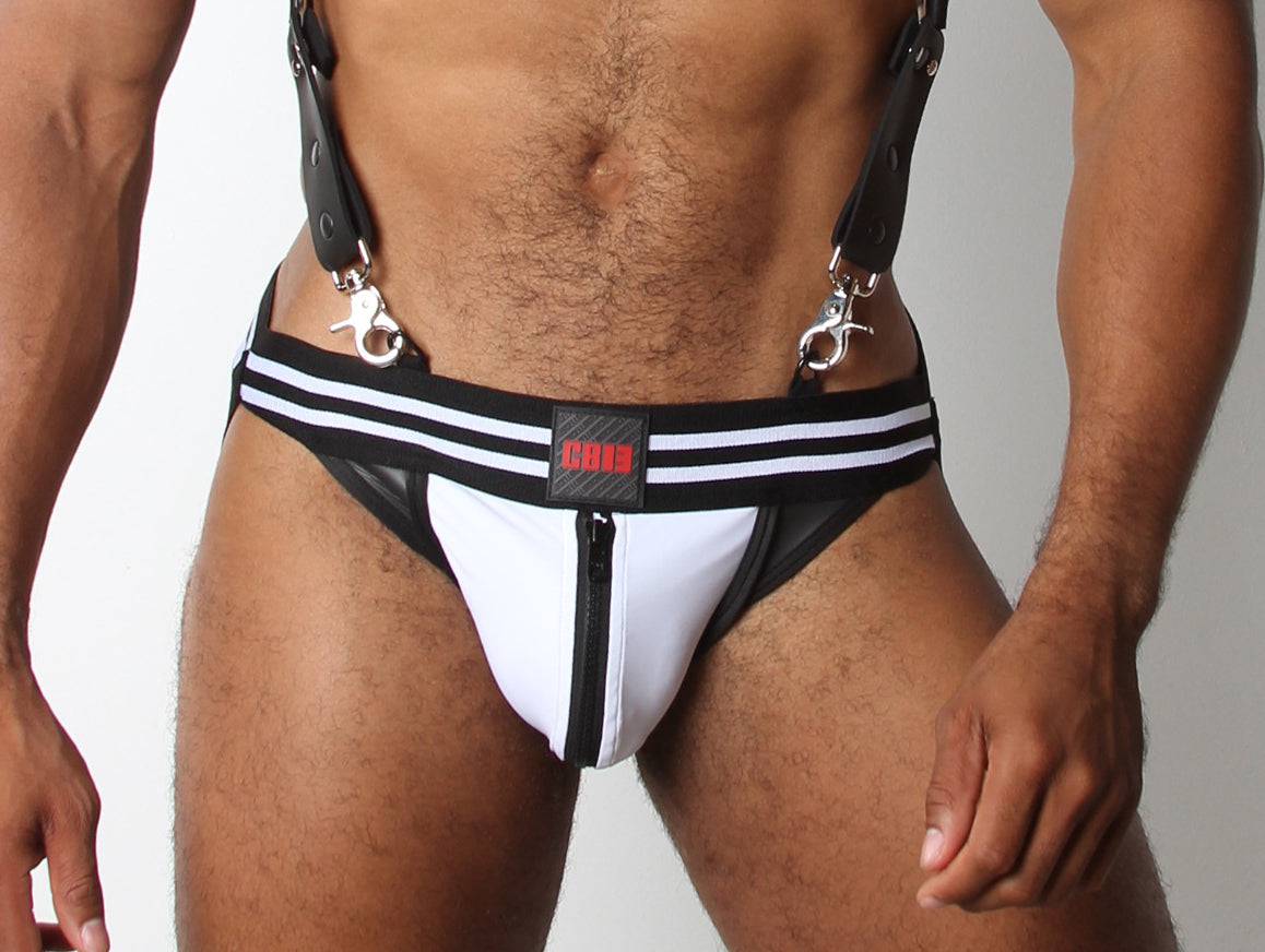 CellBlock Axiom Neoprene Zipper Jockstrap - Jockstraps.com