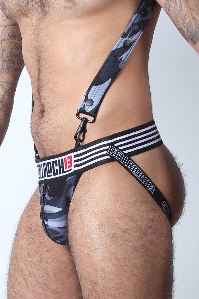 CellBlock Camo Cadet Zipper Jockstrap - Jockstraps.com