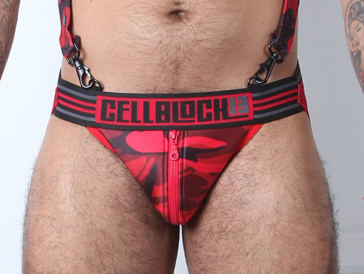 CellBlock Camo Cadet Zipper Jockstrap - Jockstraps.com