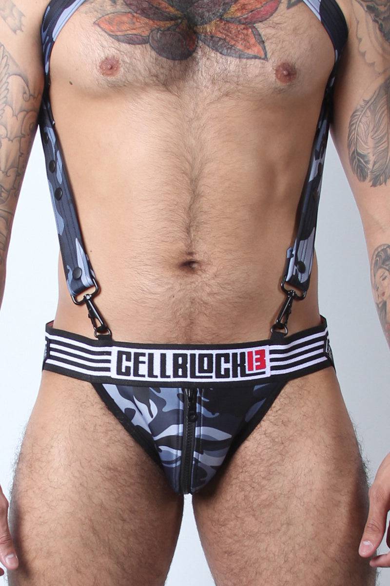CellBlock Camo Cadet Zipper Jockstrap - Jockstraps.com