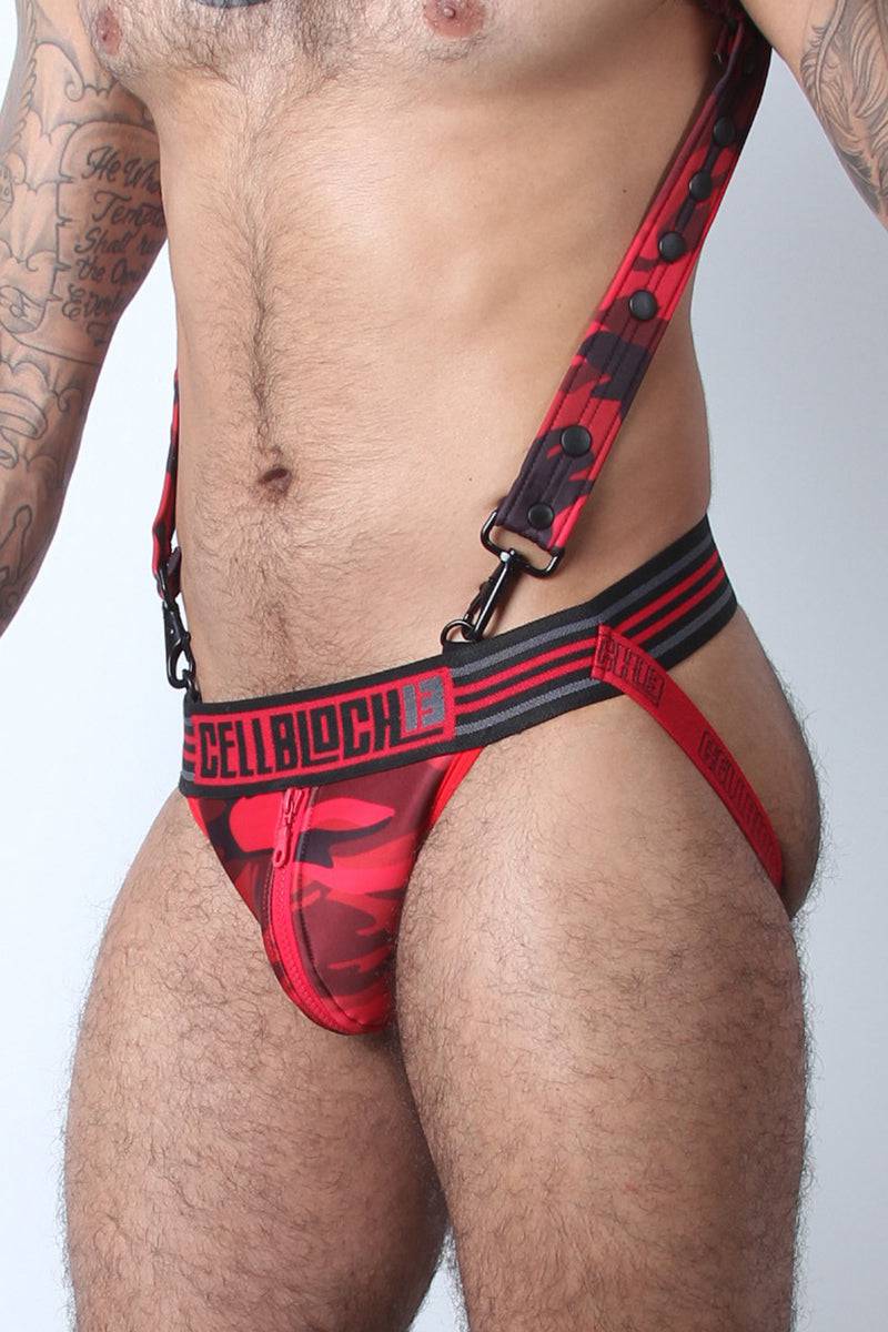 CellBlock Camo Cadet Zipper Jockstrap - Jockstraps.com