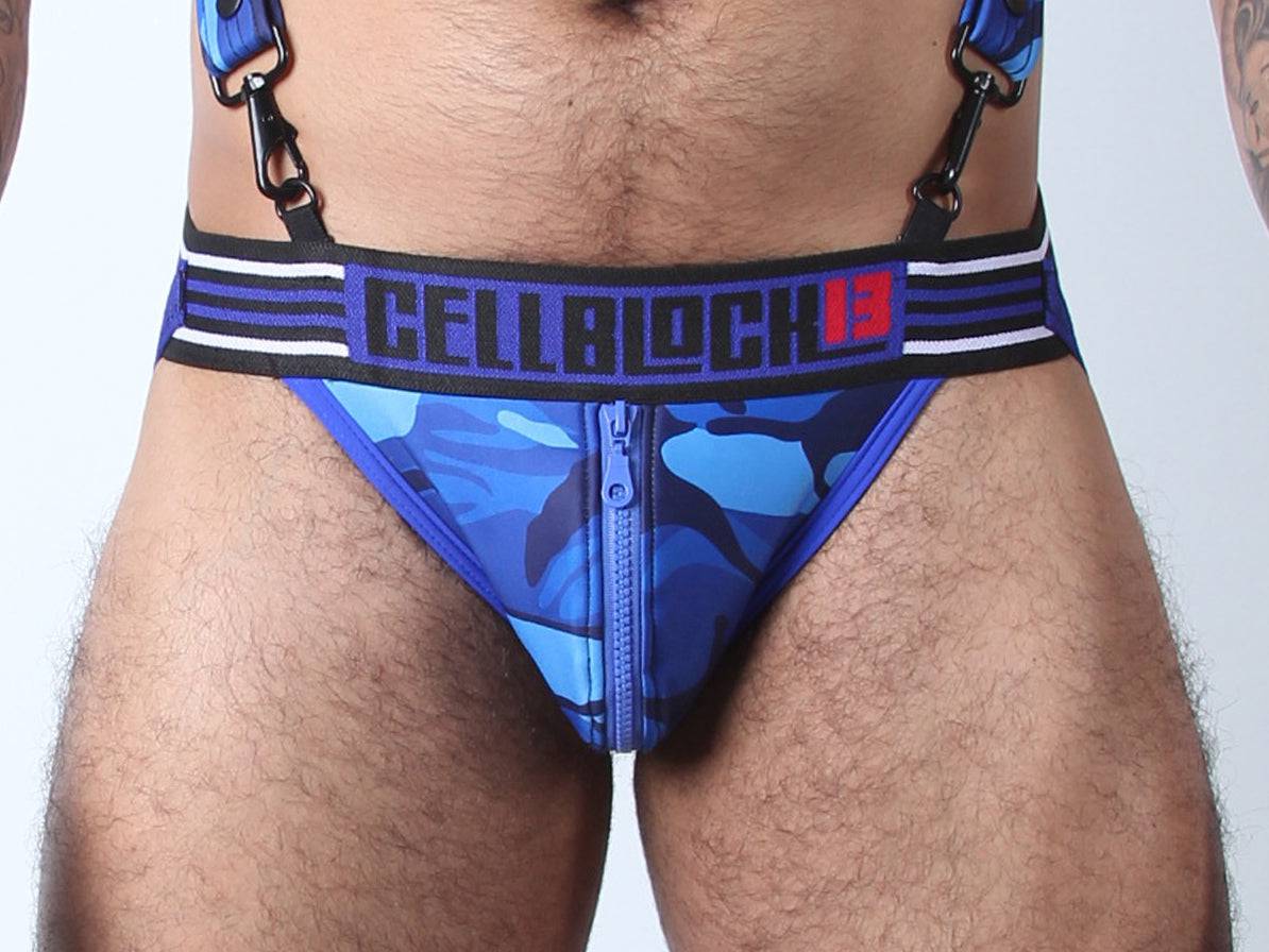 CellBlock Camo Cadet Zipper Jockstrap - Jockstraps.com