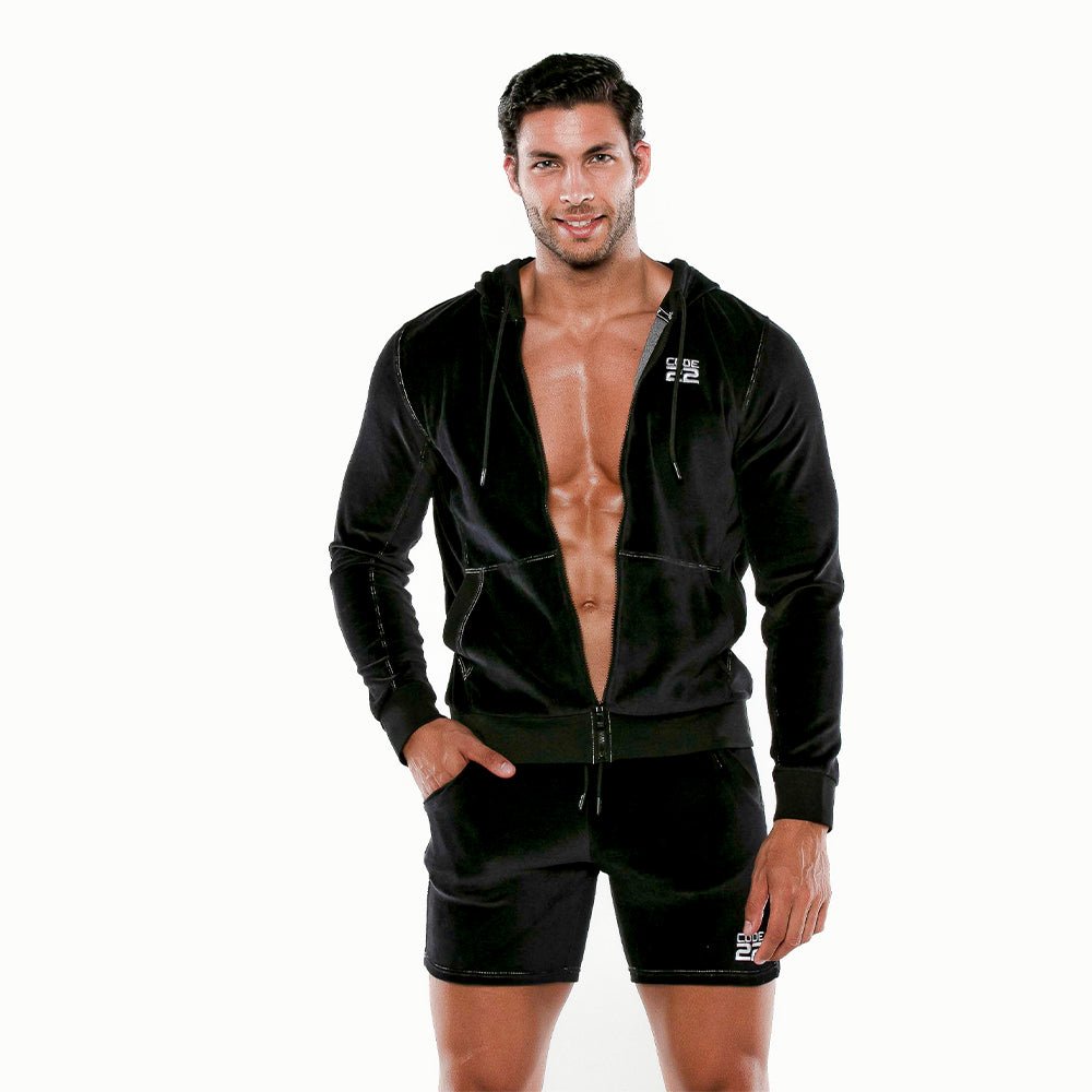 Code 22 Plush Velvet Hoodie - Jockstraps.com