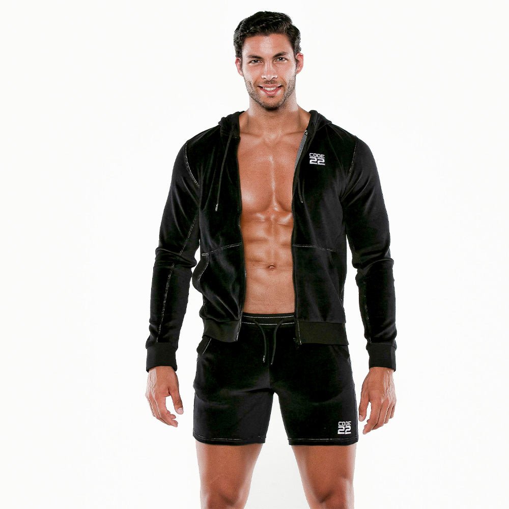 Code 22 Plush Velvet Hoodie - Jockstraps.com