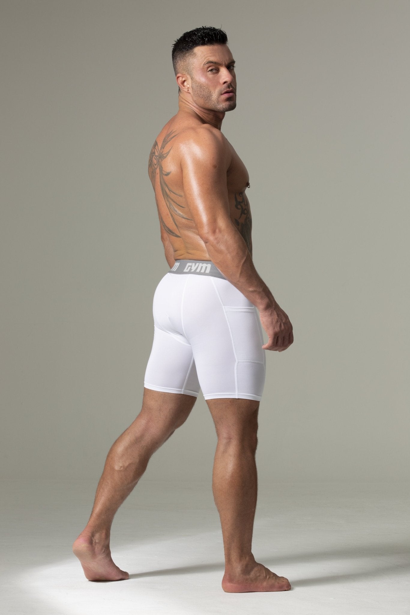 GYM Compression Short with Hard Cup Included - Jockstraps.com