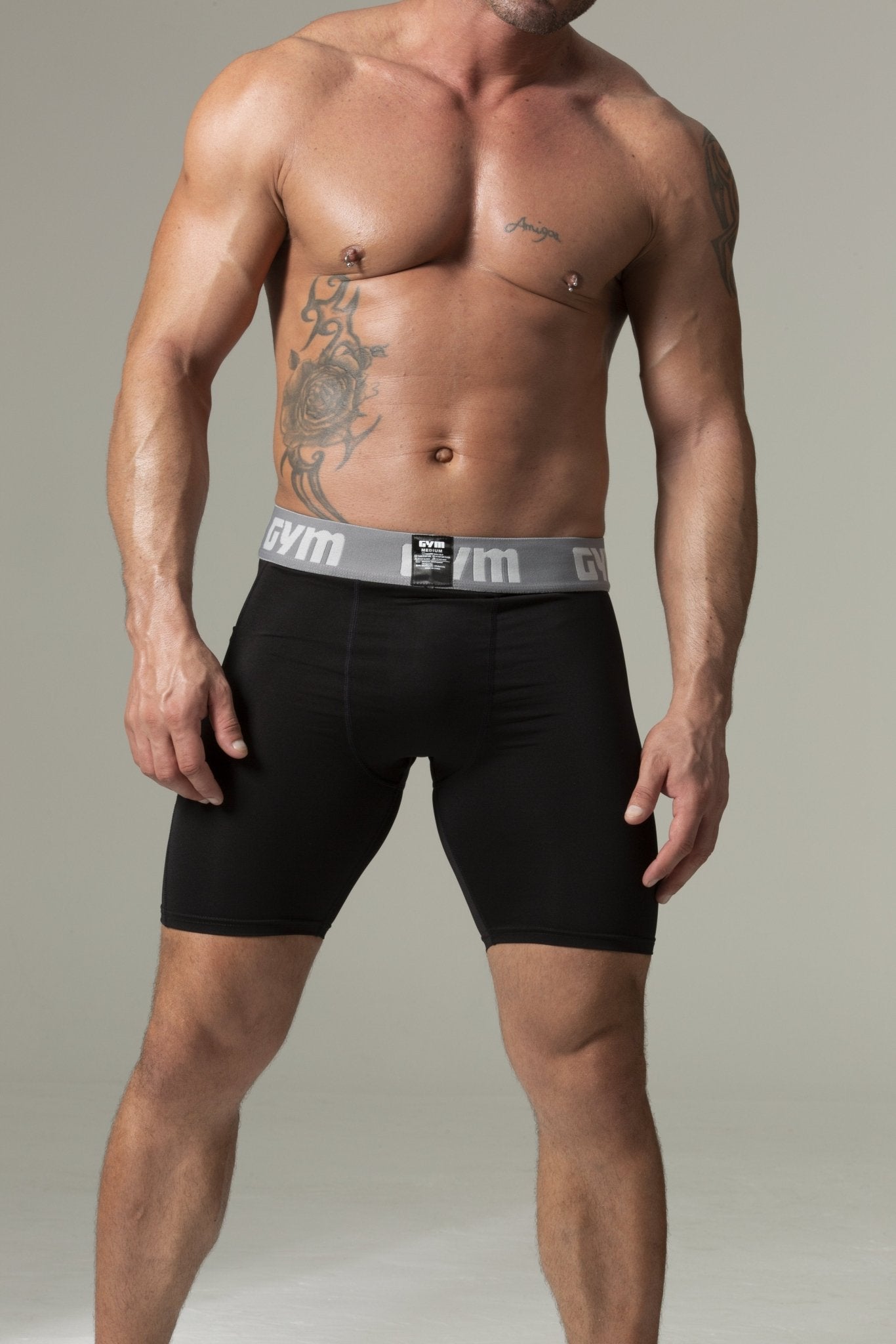 GYM Compression Short with Hard Cup Included - Jockstraps.com