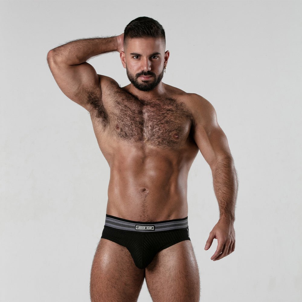 Locker Gear Ribbed Cotton Jockbrief LK0123 - Jockstraps.com