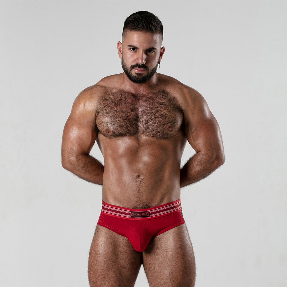 Locker Gear Ribbed Cotton Jockbrief LK0123 - Jockstraps.com