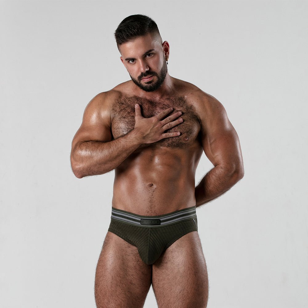 Locker Gear Ribbed Cotton Jockbrief LK0123 - Jockstraps.com