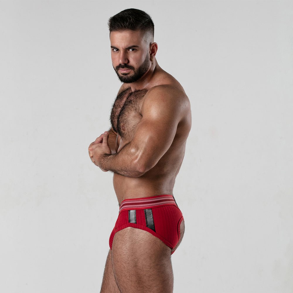 Locker Gear Ribbed Cotton Jockbrief LK0123 - Jockstraps.com