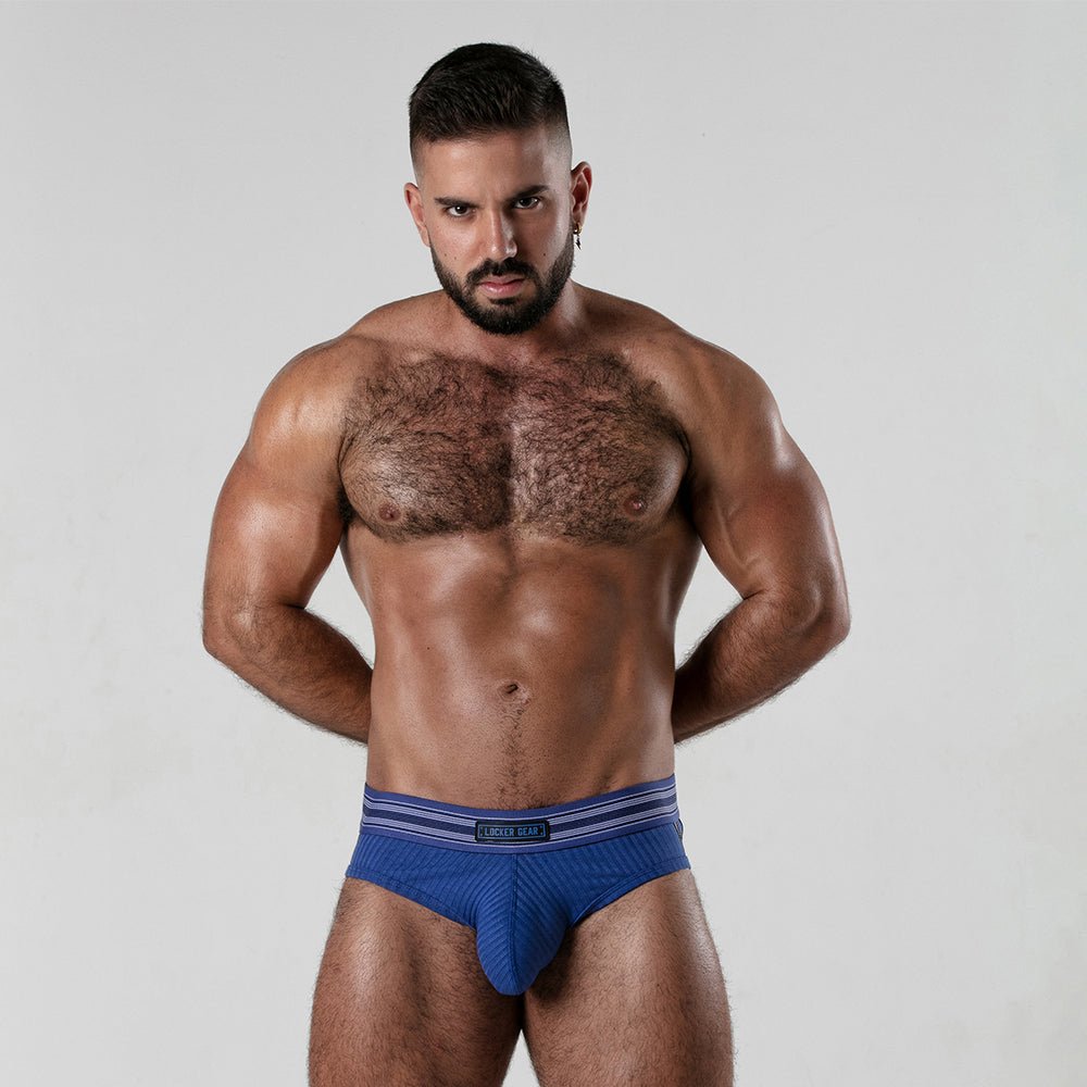 Locker Gear Ribbed Cotton Jockbrief LK0123 - Jockstraps.com