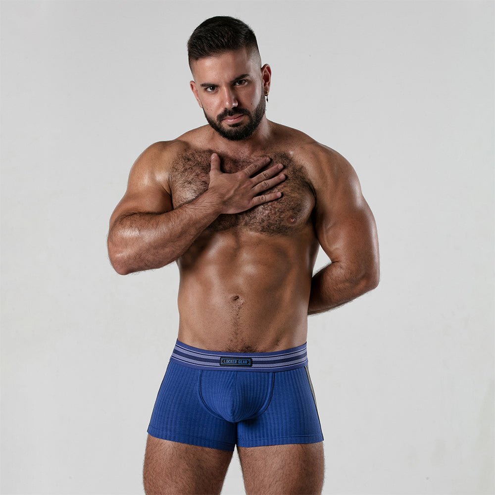 Locker Gear Ribbed Cotton Open-Rear Boxer LK0124 –