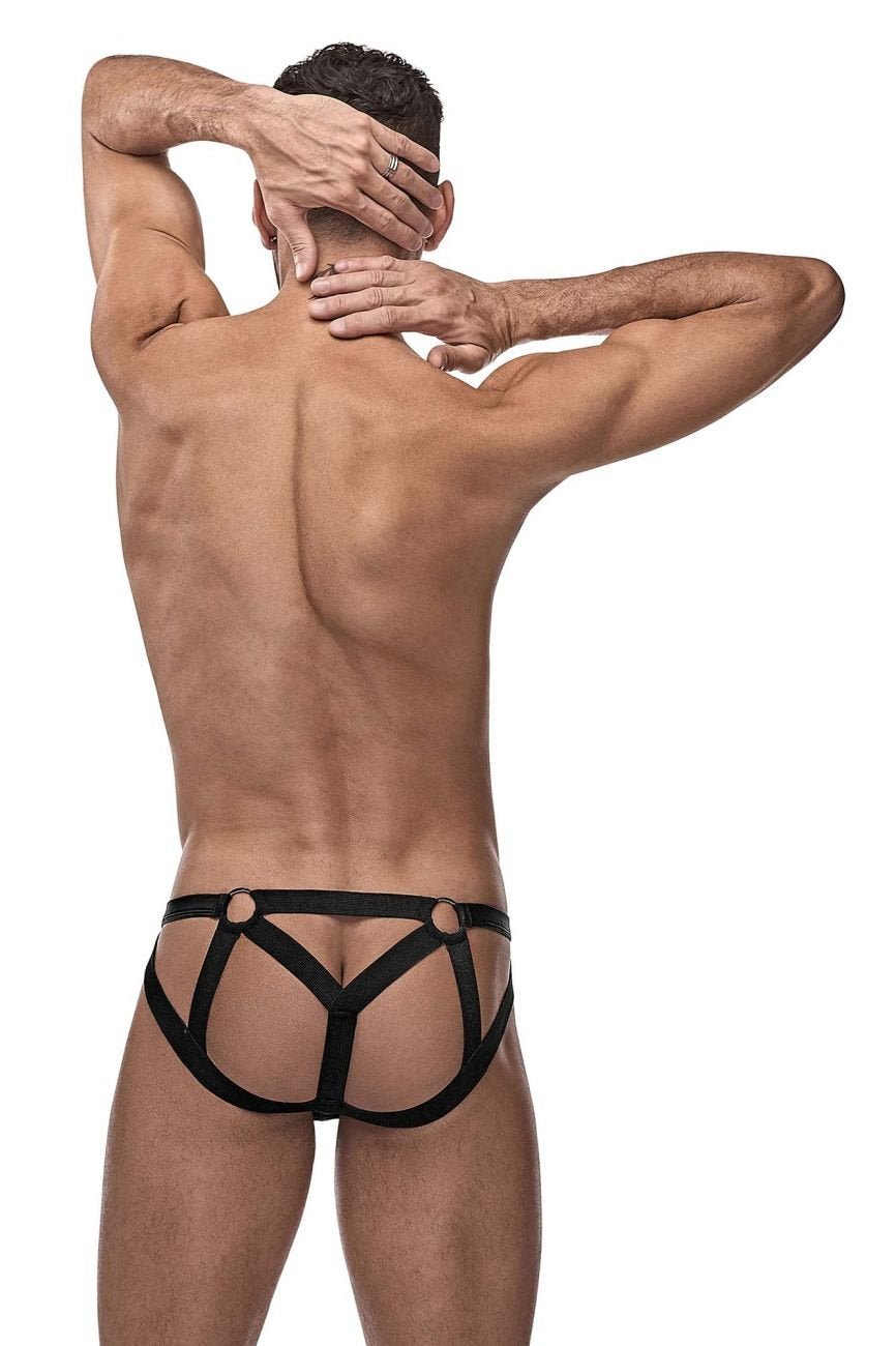 Male Power 352-261 Cage Matte Strappy Ring Jock - Jockstraps.com