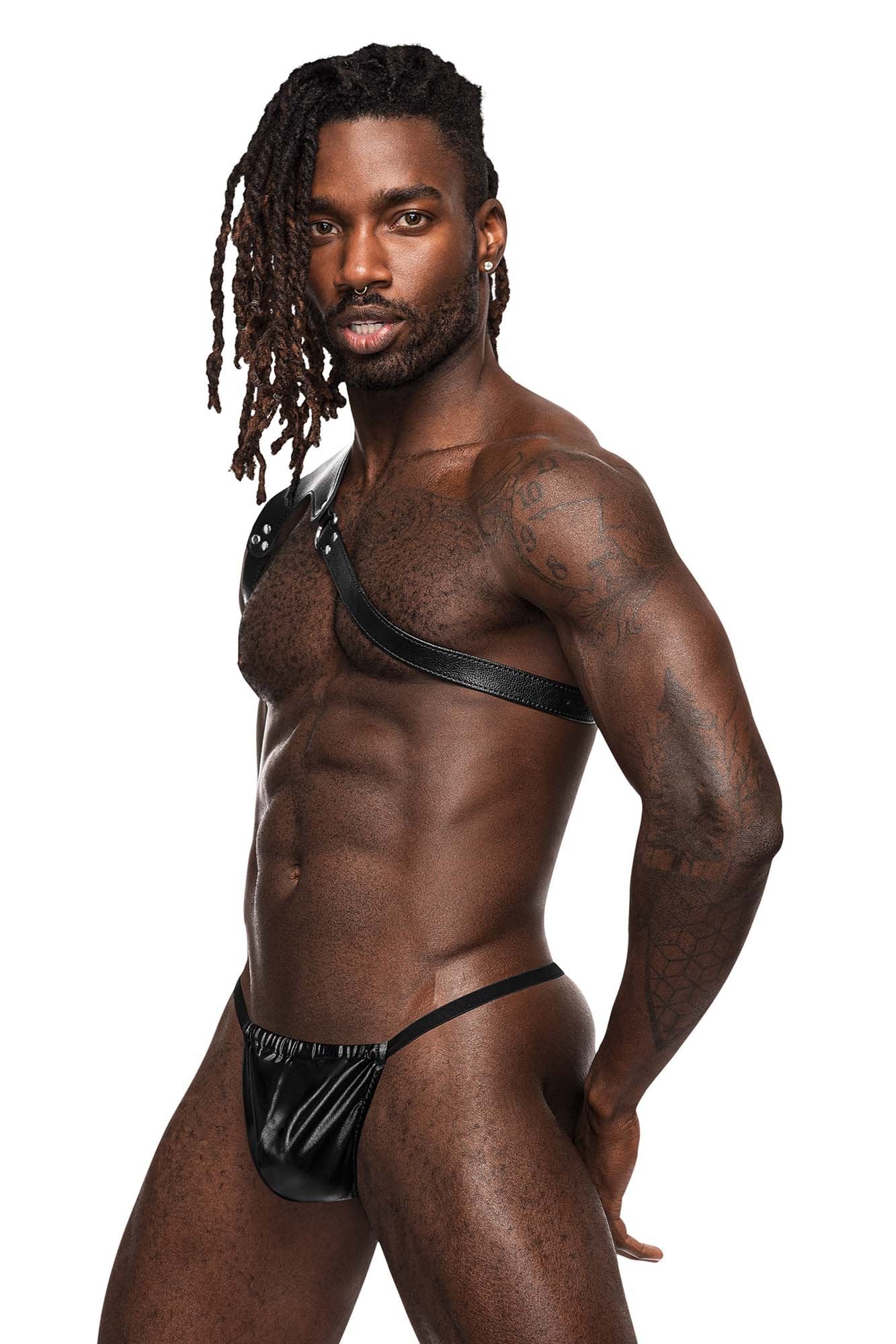 Male Power 592-266 Leather Zodiac Harness - Jockstraps.com