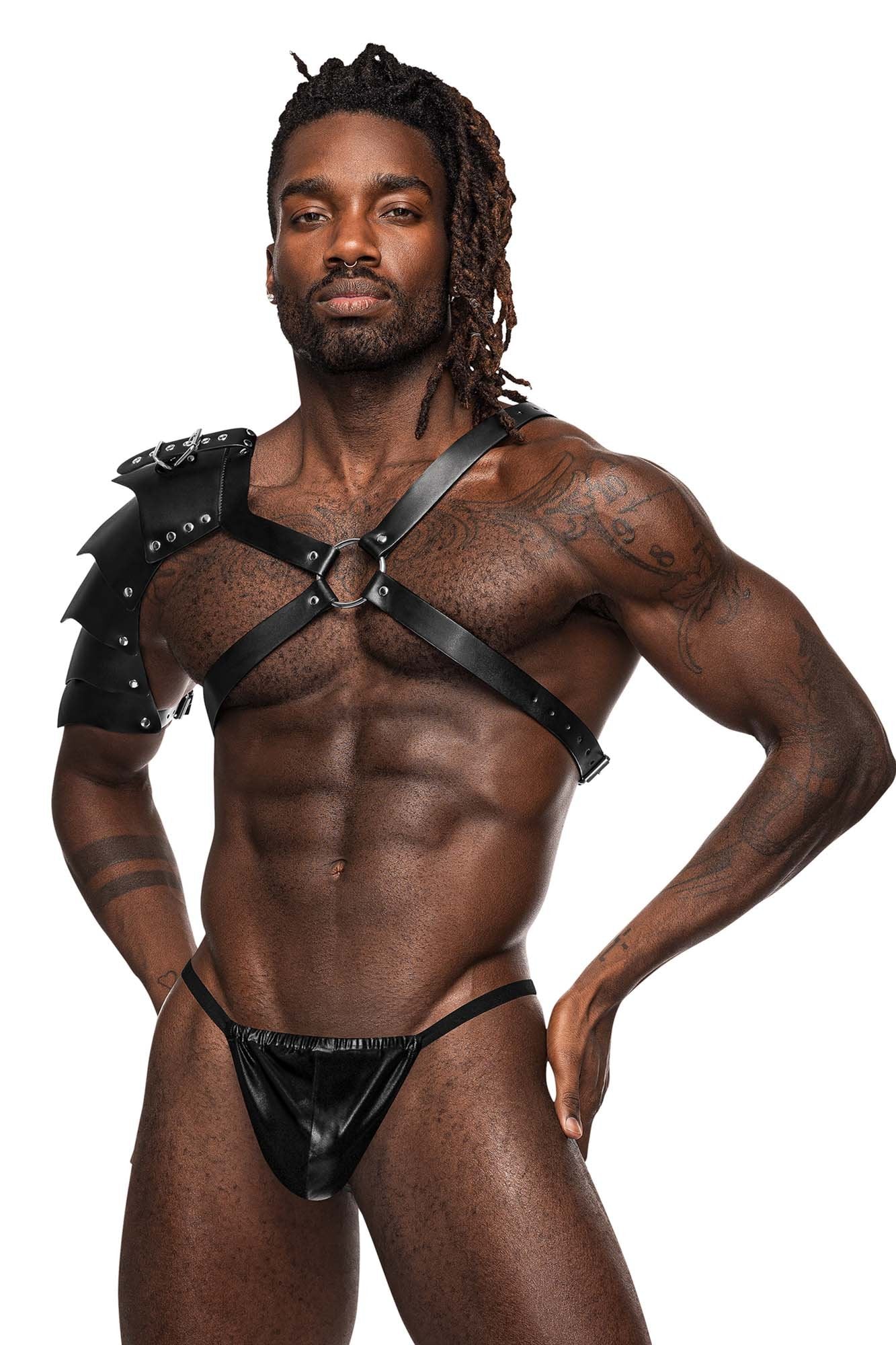 Male Power 593-266 PU Leather Aquarius Harness - Jockstraps.com