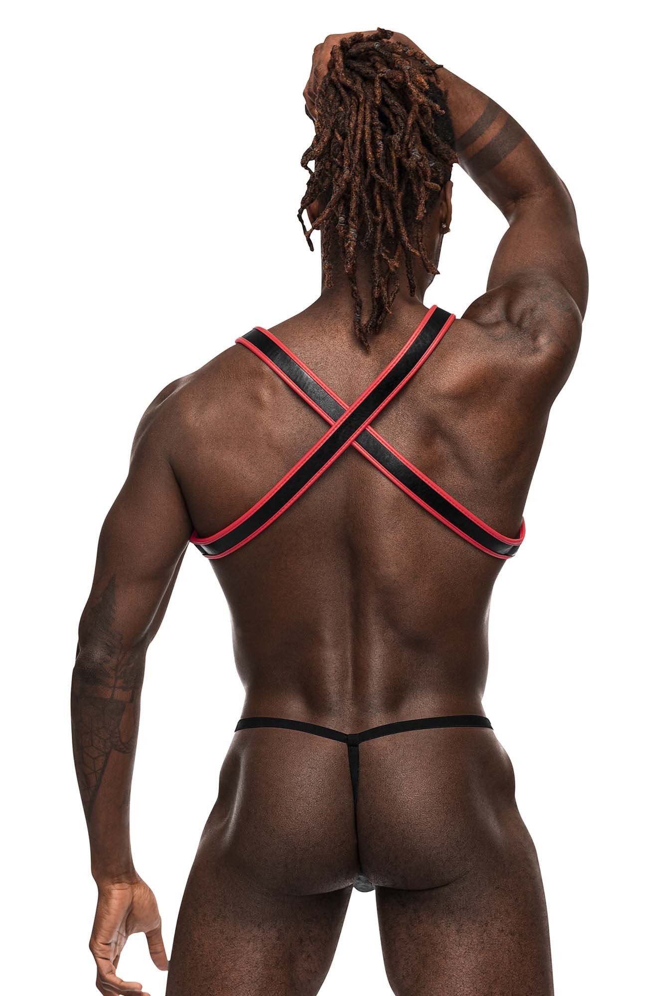 Male Power 596-266 Leather Harness Leo - Jockstraps.com