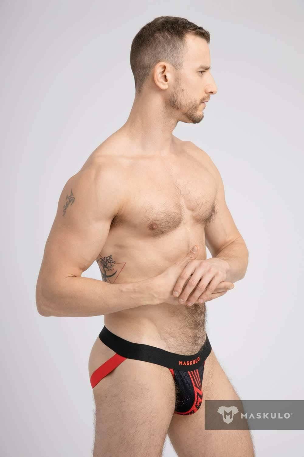 Maskulo Printed Mesh Jockstrap - Jockstraps.com