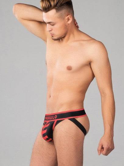 Maskulo Skulla Jockstrap with Zipper - Jockstraps.com