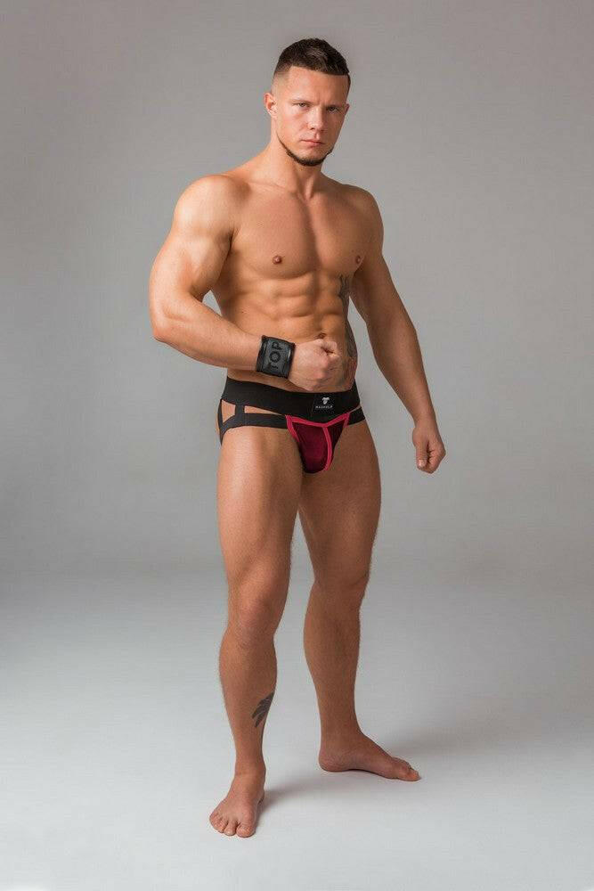 Maskulo Youngero Jockstrap with Mesh Cod Piece - Jockstraps.com