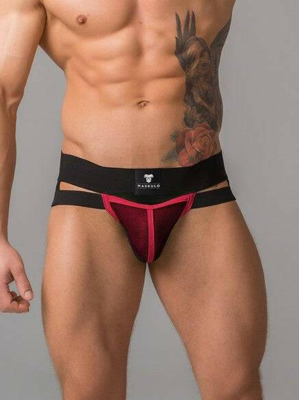Maskulo Youngero Jockstrap with Mesh Cod Piece - Jockstraps.com