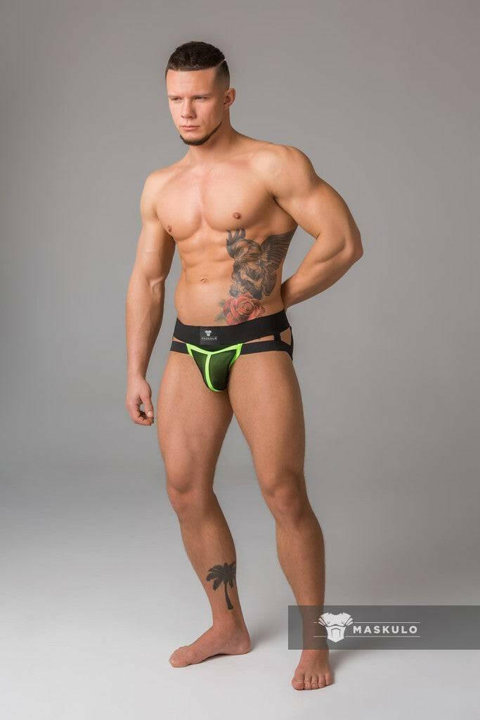 Maskulo Youngero Jockstrap with Mesh Cod Piece - Jockstraps.com
