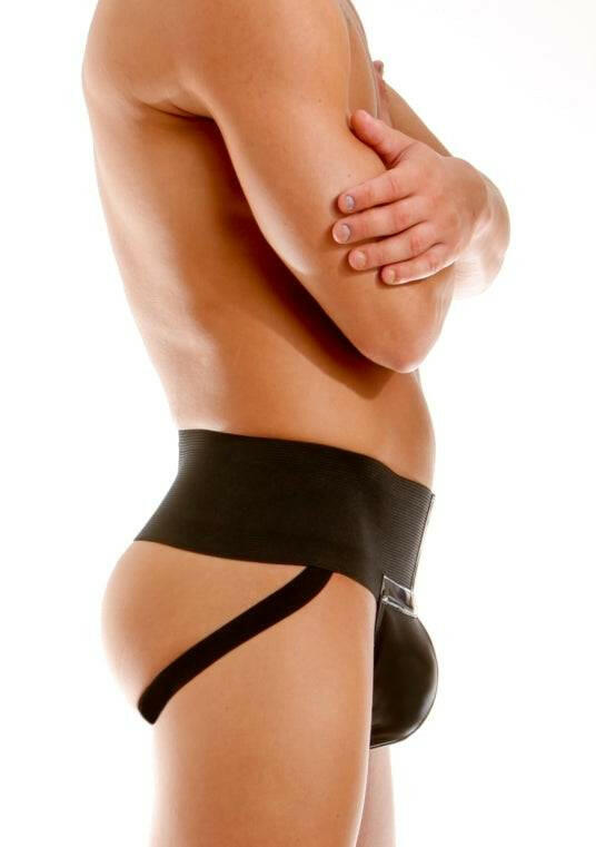 Modus Vivendi Black Latex Jockstrap with Extra Wide Band Modus Vivendi