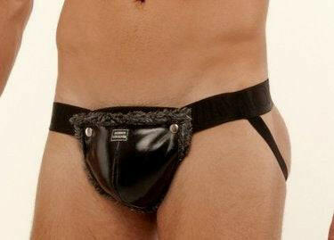 Modus Vivendi Vinyl Jockstrap with fake Fur Inside Modus Vivendi