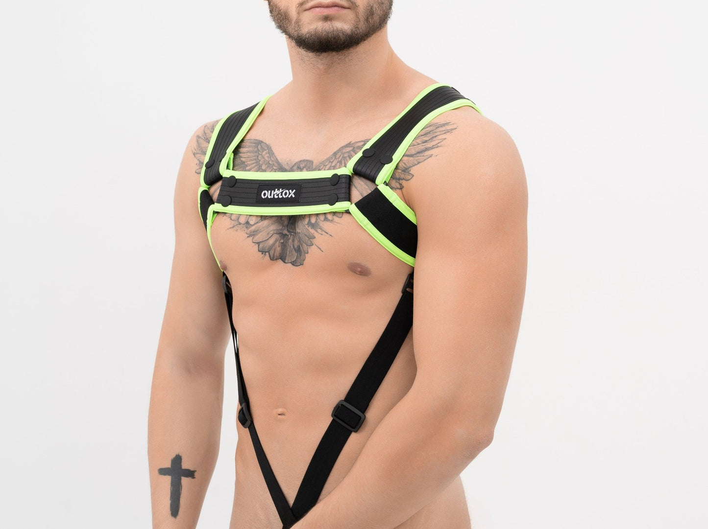 Outtox Bulldog Harness with C-Ring and Snaps - Jockstraps.com