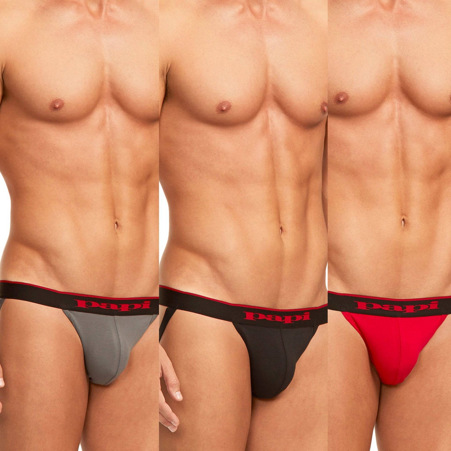 Papi Cotton Stretch Jockstrap 3-Pack Papi