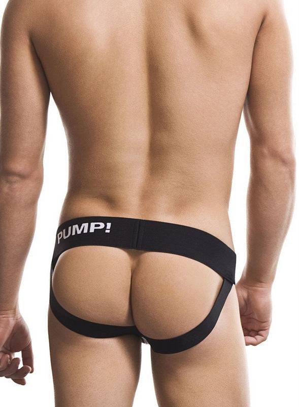 PUMP! Black Ribbed Pouch Jockstrap PUMP!