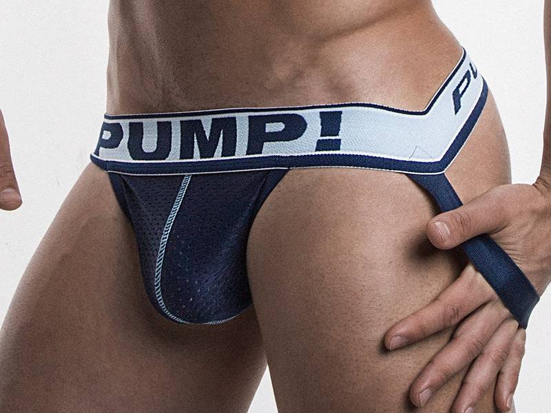 PUMP! Blue Steel Mesh Jockstrap PUMP!