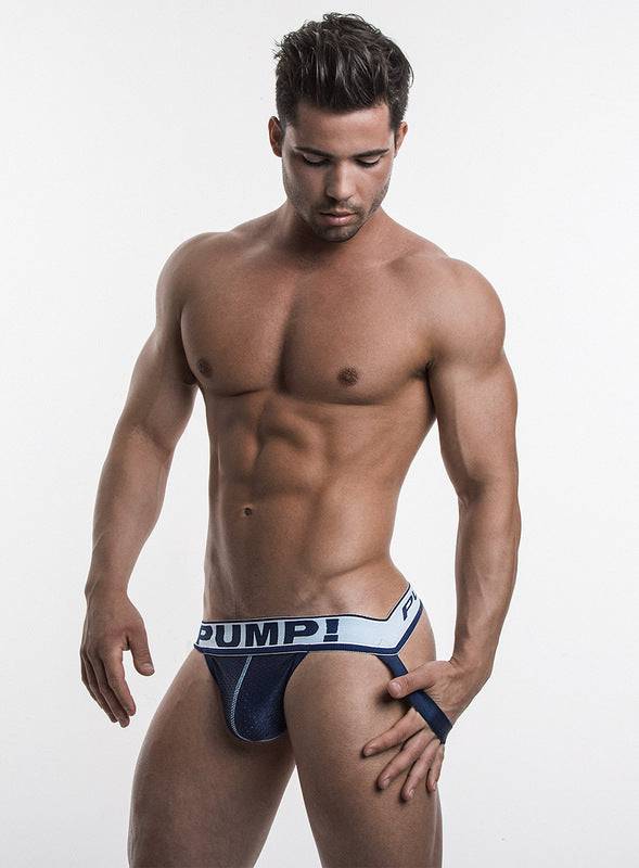 PUMP! Blue Steel Mesh Jockstrap PUMP!