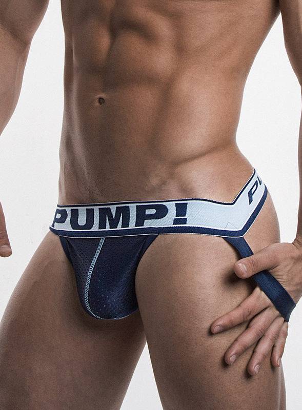 PUMP! Blue Steel Mesh Jockstrap PUMP!