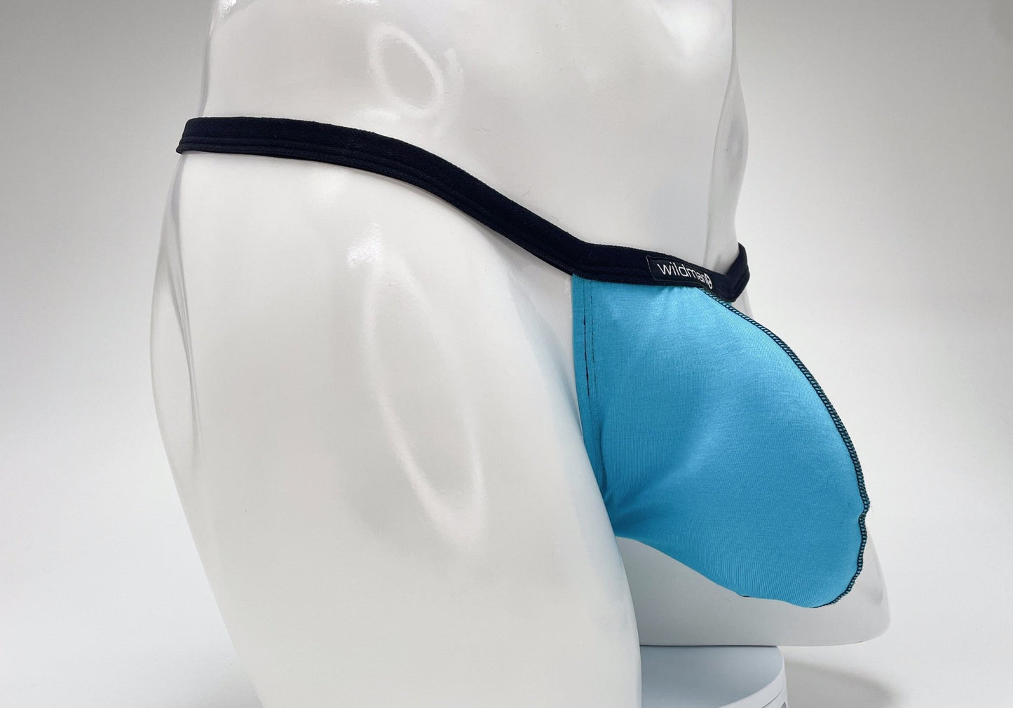 WildmanT Modal Micro Thong Big Boy Pouch Baby Blue - Jockstraps.com