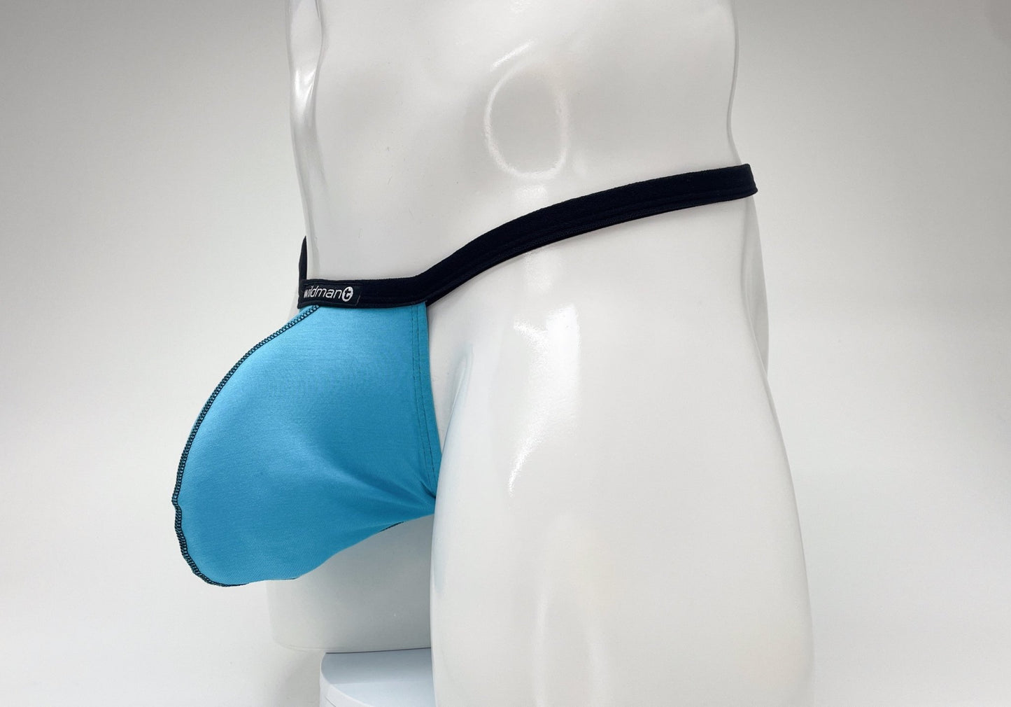 WildmanT Modal Micro Thong Big Boy Pouch Baby Blue - Jockstraps.com