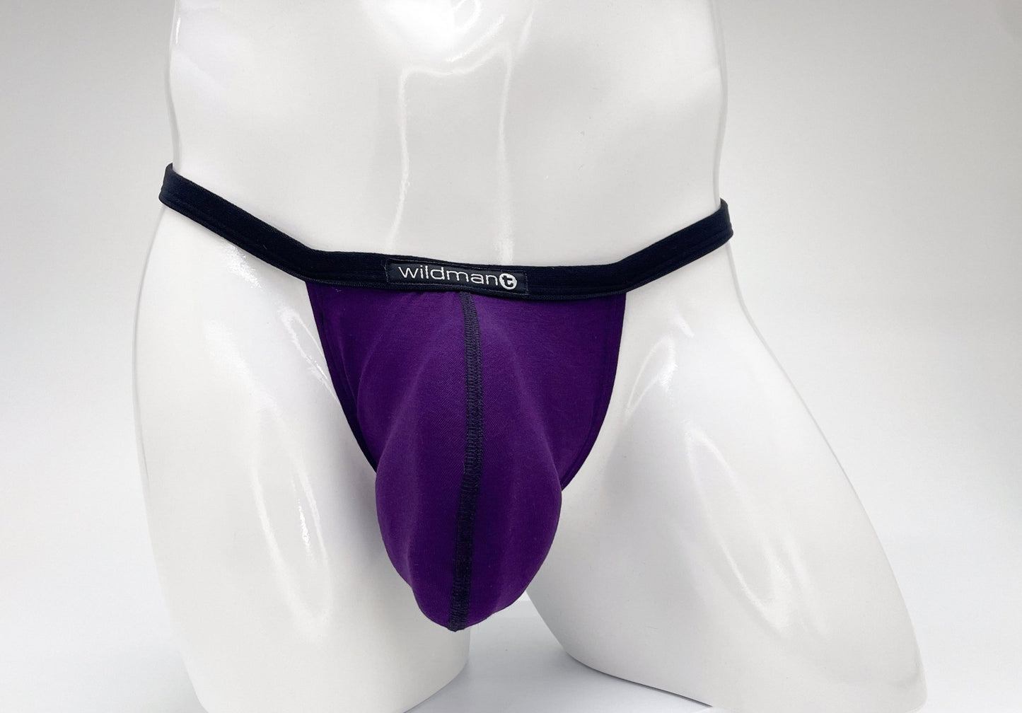 WildmanT Modal Micro Thong Big Boy Pouch Purple - Jockstraps.com