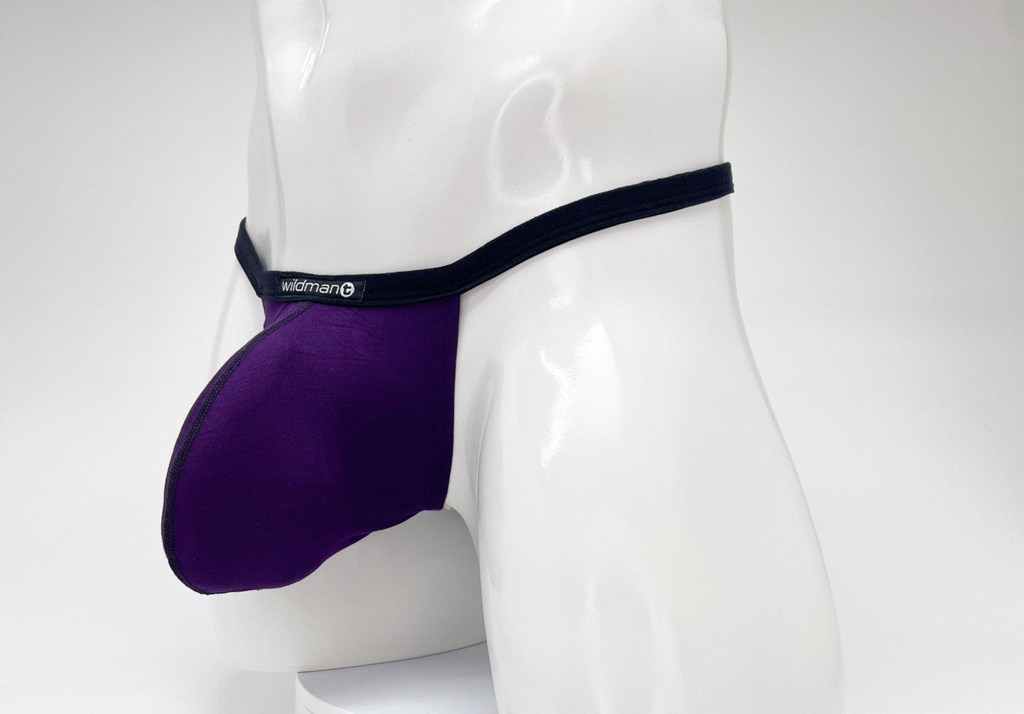 WildmanT Modal Micro Thong Big Boy Pouch Purple - Jockstraps.com