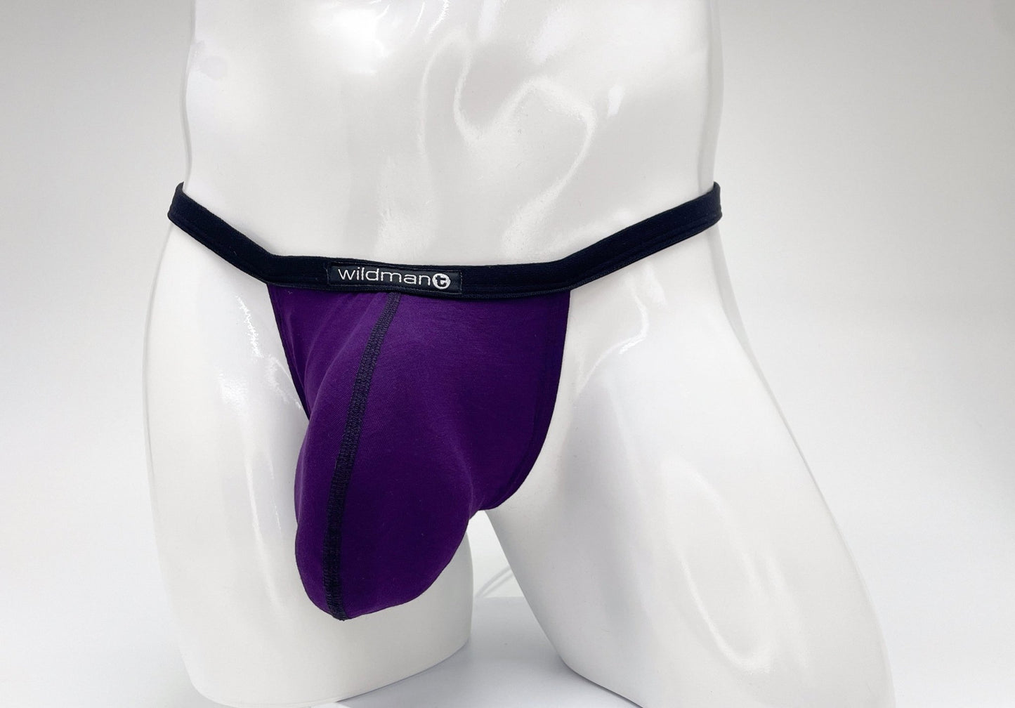 WildmanT Modal Micro Thong Big Boy Pouch Purple - Jockstraps.com