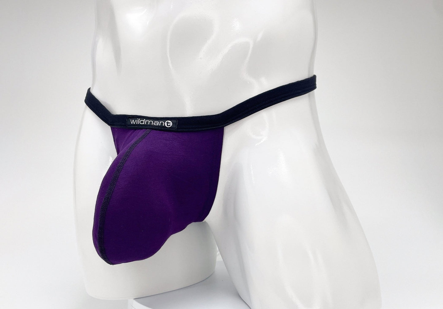 WildmanT Modal Micro Thong Big Boy Pouch Purple - Jockstraps.com