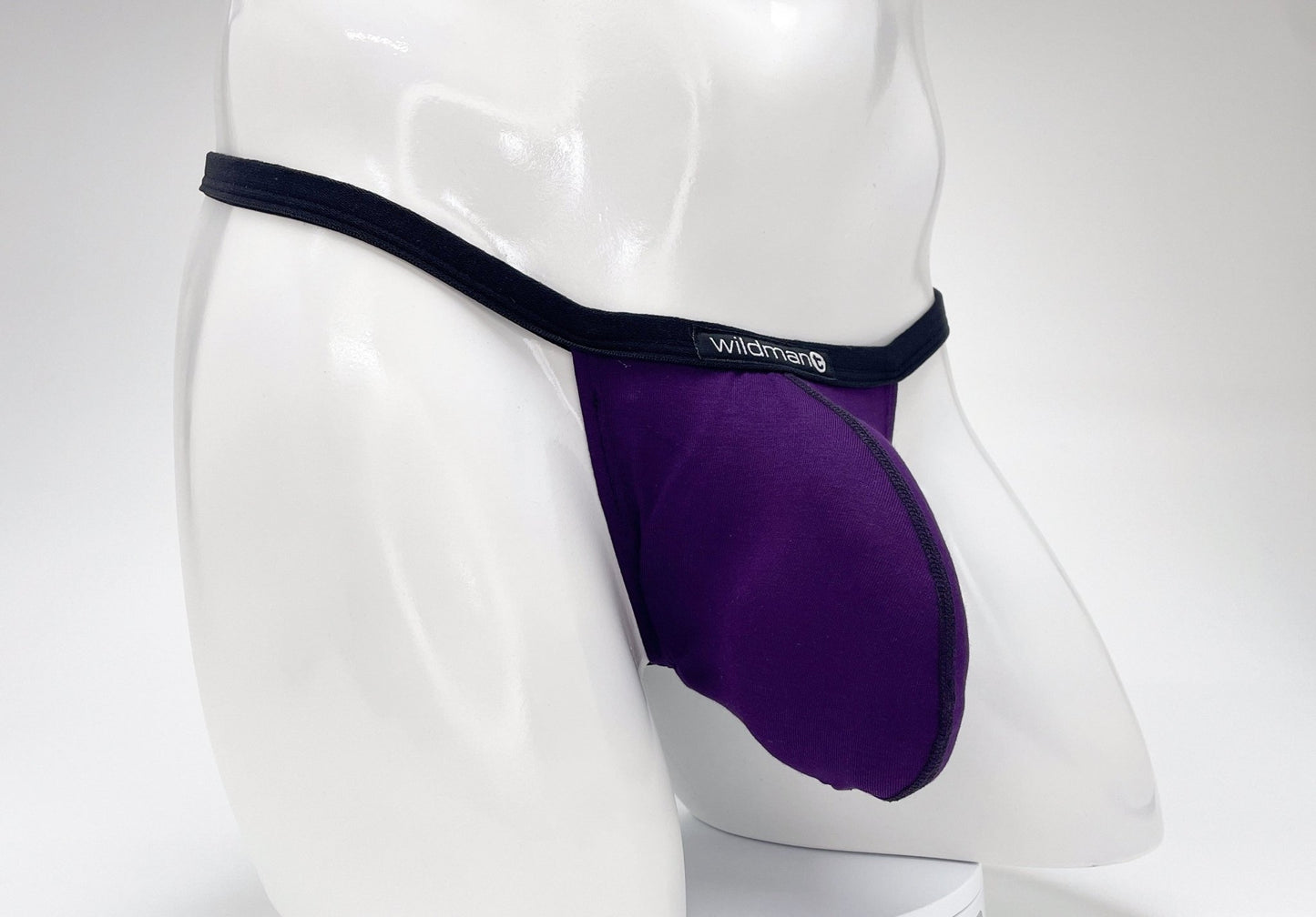 WildmanT Modal Micro Thong Big Boy Pouch Purple - Jockstraps.com