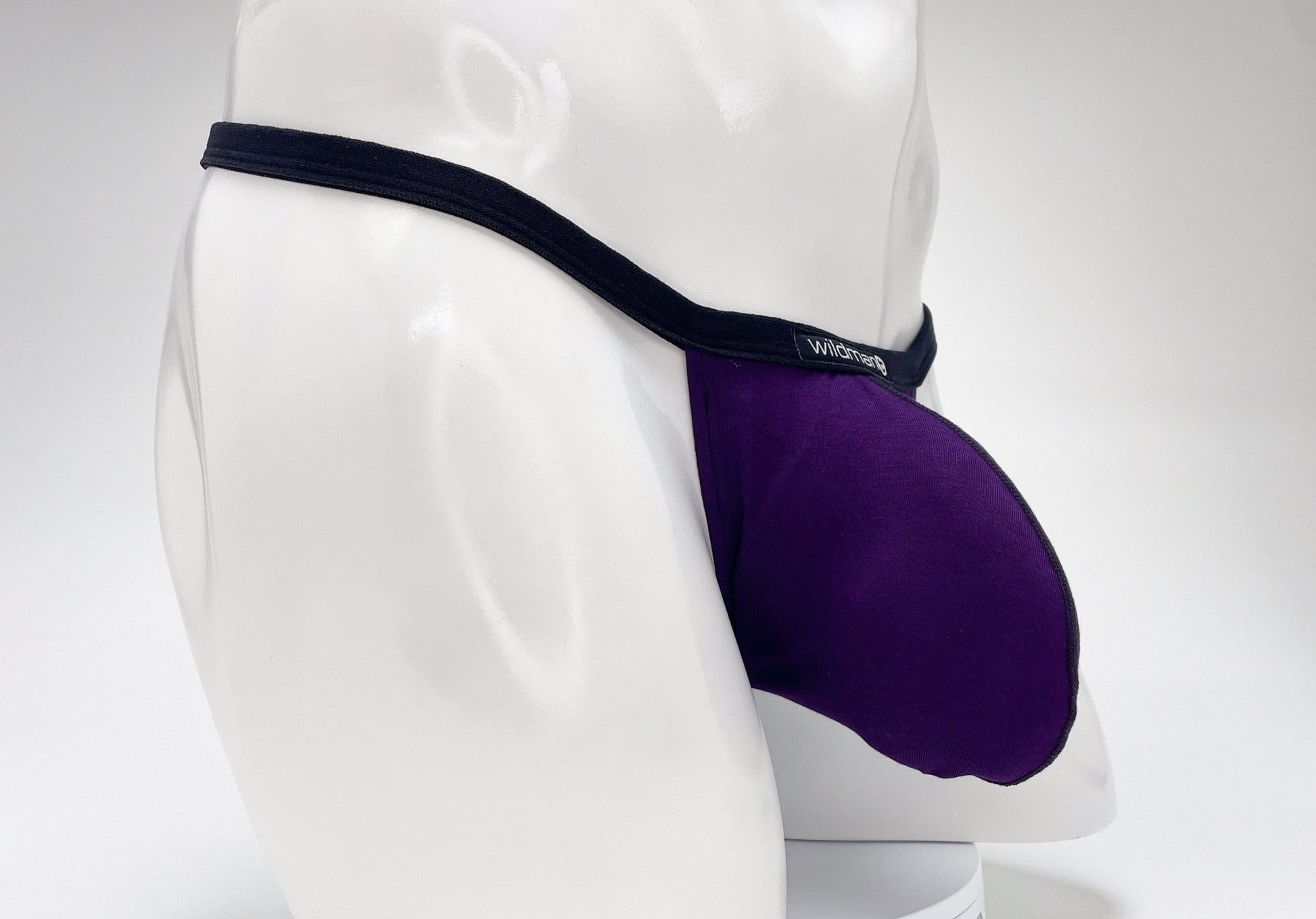 WildmanT Modal Micro Thong Big Boy Pouch Purple - Jockstraps.com