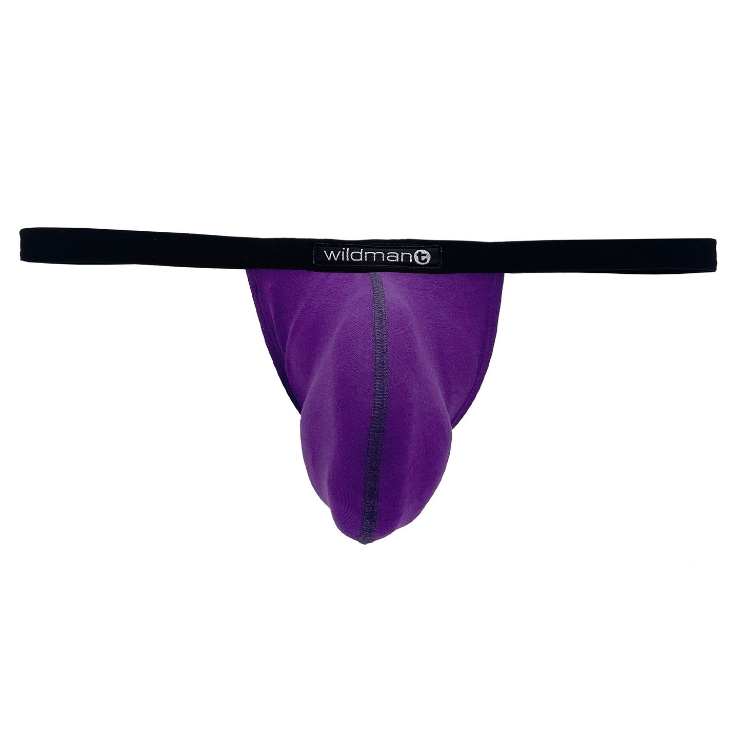 WildmanT Modal Micro Thong Big Boy Pouch Purple - Jockstraps.com